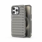 For iPhone 15 Pro Max High Transparency TPU Hybrid PC Airbag Phone Case(Transparent Black) - 1