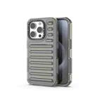 For iPhone 15 Pro High Transparency TPU Hybrid PC Airbag Phone Case(Transparent Black) - 1