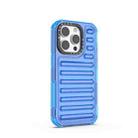 For iPhone 15 Pro High Transparency TPU Hybrid PC Airbag Phone Case(Transparent Blue) - 3