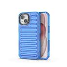 For iPhone 15 High Transparency TPU Hybrid PC Airbag Phone Case(Transparent Blue) - 1