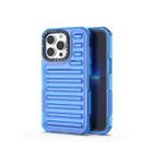 For iPhone 13 Pro High Transparency TPU Hybrid PC Airbag Phone Case(Transparent Blue) - 1