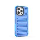 For iPhone 13 Pro High Transparency TPU Hybrid PC Airbag Phone Case(Transparent Blue) - 3