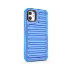 For iPhone 11 High Transparency TPU Hybrid PC Airbag Phone Case(Transparent Blue) - 3