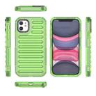 For iPhone 11 High Transparency TPU Hybrid PC Airbag Phone Case(Transparent Green) - 2