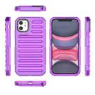 For iPhone 11 High Transparency TPU Hybrid PC Airbag Phone Case(Transparent Purple) - 2