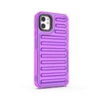 For iPhone 11 High Transparency TPU Hybrid PC Airbag Phone Case(Transparent Purple) - 3