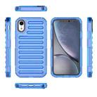 For iPhone XR High Transparency TPU Hybrid PC Airbag Phone Case(Transparent Blue) - 2