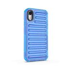 For iPhone XR High Transparency TPU Hybrid PC Airbag Phone Case(Transparent Blue) - 3