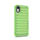 For iPhone XR High Transparency TPU Hybrid PC Airbag Phone Case(Transparent Green) - 3