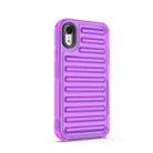 For iPhone XR High Transparency TPU Hybrid PC Airbag Phone Case(Transparent Purple) - 3