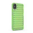 For iPhone XS Max High Transparency TPU Hybrid PC Airbag Phone Case(Transparent Green) - 3