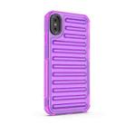 For iPhone XS Max High Transparency TPU Hybrid PC Airbag Phone Case(Transparent Purple) - 3