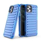 For iPhone 11 Pro Max High Transparency TPU Hybrid PC Airbag Phone Case(Transparent Blue) - 1
