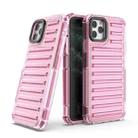 For iPhone 11 Pro Max High Transparency TPU Hybrid PC Airbag Phone Case(Pink) - 1