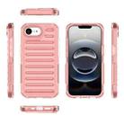 For iPhone 17 Pro Max High Transparency TPU Hybrid PC Airbag Phone Case(Peach Red) - 2