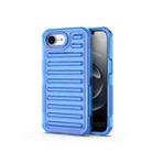 For iPhone 17 Pro Max High Transparency TPU Hybrid PC Airbag Phone Case(Transparent Blue) - 1
