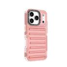For iPhone 17 Pro High Transparency TPU Hybrid PC Airbag Phone Case(Peach Red) - 3