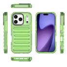 For iPhone 17 Pro High Transparency TPU Hybrid PC Airbag Phone Case(Transparent Green) - 2