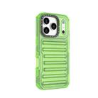 For iPhone 17 Pro High Transparency TPU Hybrid PC Airbag Phone Case(Transparent Green) - 3
