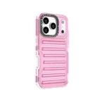 For iPhone 17 Pro High Transparency TPU Hybrid PC Airbag Phone Case(Pink) - 3