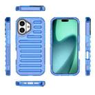 For iPhone 17 High Transparency TPU Hybrid PC Airbag Phone Case(Transparent Blue) - 2