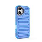For iPhone 17 High Transparency TPU Hybrid PC Airbag Phone Case(Transparent Blue) - 3