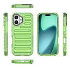 For iPhone 17 High Transparency TPU Hybrid PC Airbag Phone Case(Transparent Green) - 2