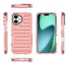 For iPhone 17 High Transparency TPU Hybrid PC Airbag Phone Case(Pink) - 2