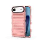 For iPhone 17 Air High Transparency TPU Hybrid PC Airbag Phone Case(Peach Red) - 1