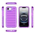 For iPhone 16e High Transparency TPU Hybrid PC Airbag Phone Case(Transparent Purple) - 2