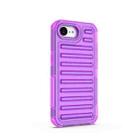 For iPhone 16e High Transparency TPU Hybrid PC Airbag Phone Case(Transparent Purple) - 3
