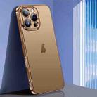 For iPhone 16 Pro SULADA Natural Color Series Electroplating Frosted TPU Phone Case(Gold) - 1