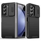 For Samsung Galaxy Z Fold5 Sliding Camshield TPU + PC Phone Case(Black) - 1