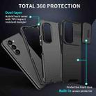 For Samsung Galaxy Z Fold5 Sliding Camshield TPU + PC Phone Case(Red) - 2