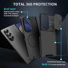 For Samsung Galaxy Z Fold7 Sliding Camshield TPU + PC Phone Case(Black) - 2