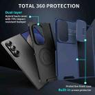 For Samsung Galaxy Z Fold7 Sliding Camshield TPU + PC Phone Case(Blue) - 2