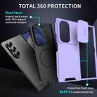For Samsung Galaxy Z Fold7 Sliding Camshield TPU + PC Phone Case(Purple) - 2