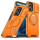 For Motorola Moto G 5G 2024 Sliding Camshield Ring Holder Phone Case(Orange) - 1