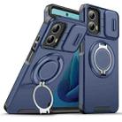 For Motorola Moto G 5G 2024 Sliding Camshield Ring Holder Phone Case(Blue) - 1