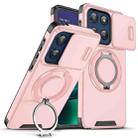 For Motorola Moto G Stylus 5G 2025 Sliding Camshield Ring Holder Phone Case(Pink) - 1
