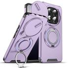 For Redmi Note 14 Pro 5G / 4G Sliding Camshield Ring Holder Phone Case(Purple) - 1