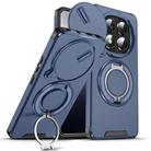 For Redmi Note 14 Pro 5G / 4G Sliding Camshield Ring Holder Phone Case(Blue) - 1