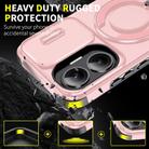For Redmi Turbo 4 Pro / Poco F7 Sliding Camshield Ring Holder Phone Case(Pink) - 2