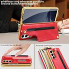 For Samsung Galaxy Z Fold7 VIETAO Film Integrated Folding Holder Flip PU Phone Case(Red) - 3