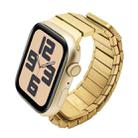 For Apple Watch SE 2023 44mm Single Bead Magnetic Stainless Steel Watch Band(Gold) - 1