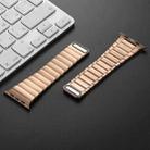 For Apple Watch Series 9 45mm Single Bead Magnetic Stainless Steel Watch Band(Rose Gold) - 3