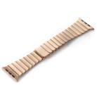 For Apple Watch Series 8 41mm Single Bead Magnetic Stainless Steel Watch Band(Rose Gold) - 2
