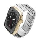 For Apple Watch Series 8 41mm Single Bead Magnetic Stainless Steel Watch Band(Silver) - 1