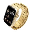 For Apple Watch SE 2022 44mm Single Bead Magnetic Stainless Steel Watch Band(Gold) - 1