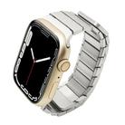 For Apple Watch Series 7 45mm Single Bead Magnetic Stainless Steel Watch Band(Silver) - 1